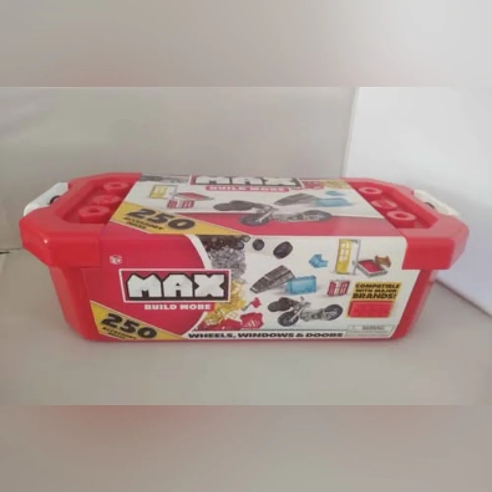 MAX Build More Wheels Windows & Doors 250 Accessory pieces NWT